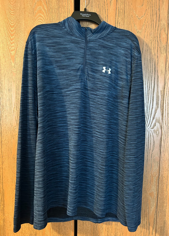 4 MEN'S UNDER ARMOUR LONG SLEEVE 1/4 ZIPS & SHORT SLEEVE PERFORMACE SHIRTS - 2XL gallery