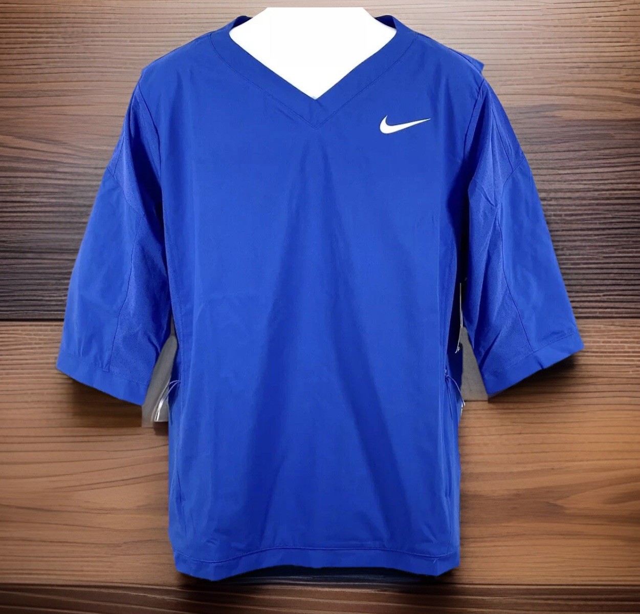 Nike MLB Baseball Jacket Short Sleeve Team Blue Mens Medium 897383 NEW gallery