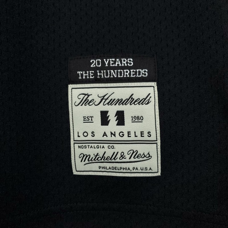 The Hundreds Mitchell & Ness Small Jersey Black Red Yellow Atom Bomb NWT gallery