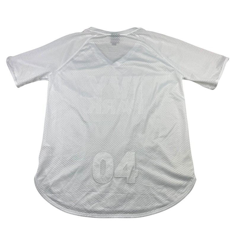 Ivy Park Men’s #04 Embroidered V-Neck Mesh Jersey White • Large gallery
