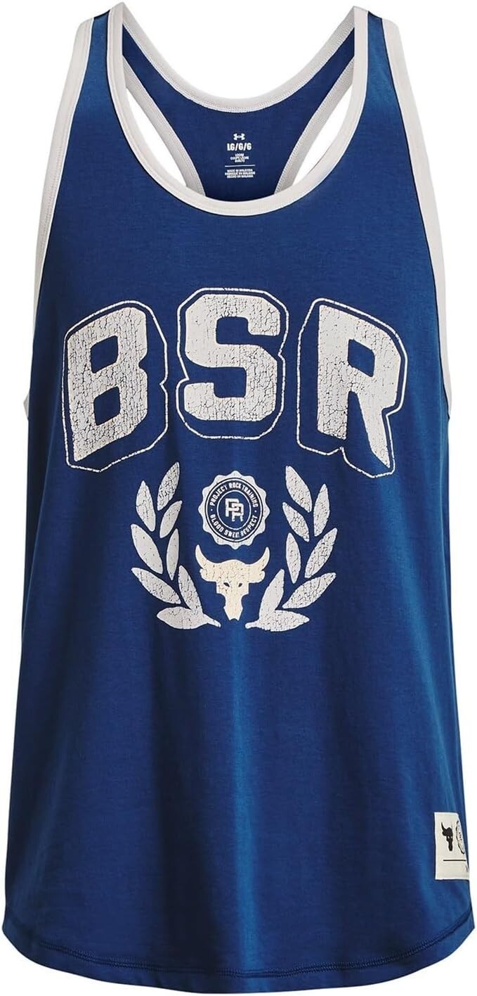Under Armour 1376942 Project Rock BSR Flag Tank Blue Mirage (S) gallery
