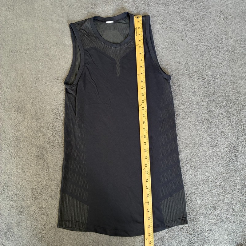 Gymshark 315 Black Charcoal Athletic Bodybuilding Seamless Tank Top Mens Size XL gallery