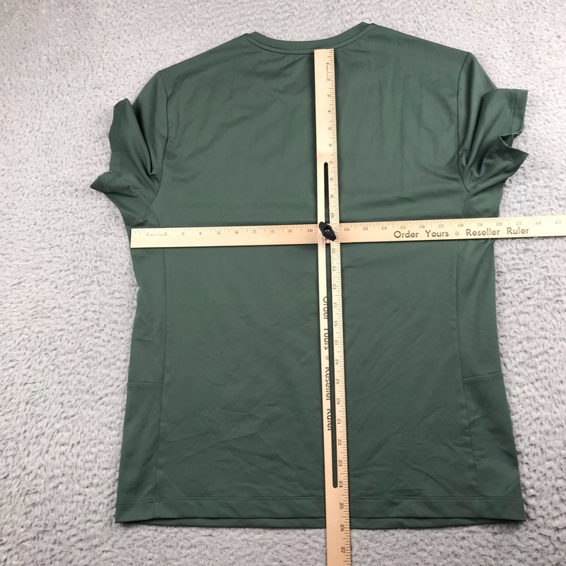 NOBULL Deltapeak Synthetic Textured Tech Tee Shirt Mens M Balsam Green gallery