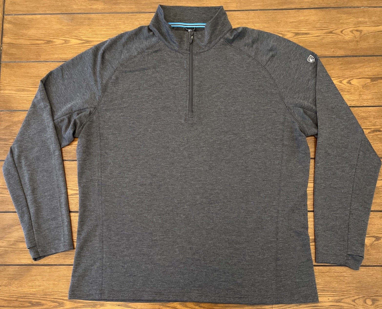KÜHL Men’s Influx 1/4 Zip Pullover XL Carbon Performance Thumb Loop Stretch gallery