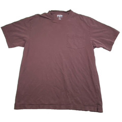 Duluth T-Shirt Mens Large Maroon Pocket 100% Cotton Trading Company