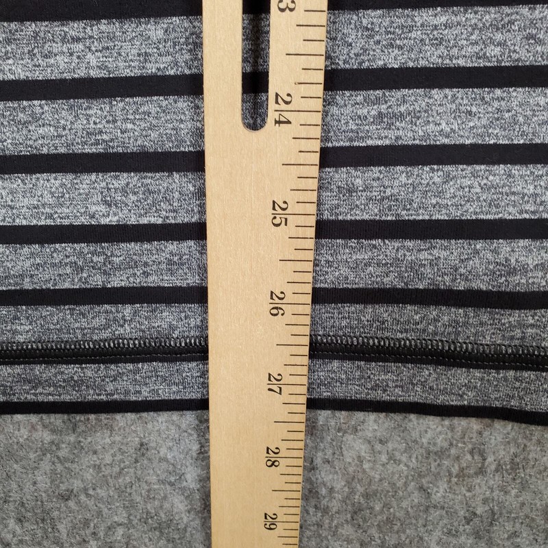 Lululemon Shirt Mens M/L? Surge Warm Crew Yachtie Stripe Heathered Dark Slate gallery