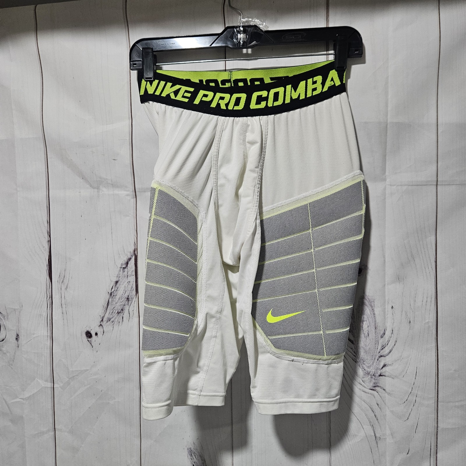 NIKE PRO HYPERSTRONG ELITE COMPRESSION SHORTS WHITE VOLT MENS L gallery