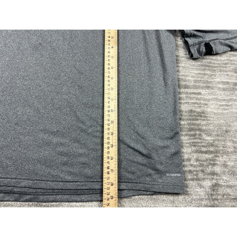 Champion Pullover Mens L Gray Duo Dry Quarter Zip Performance Activewear V9556 gallery