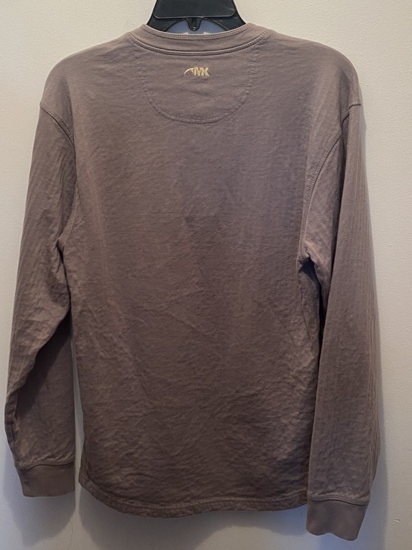 Mountain Khakis 3 Button Henley Gray Size Small Cotton Blend Lined Long Sleeve gallery