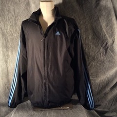 Adidas Men’s Black Zip Front Large -Climate Proof
