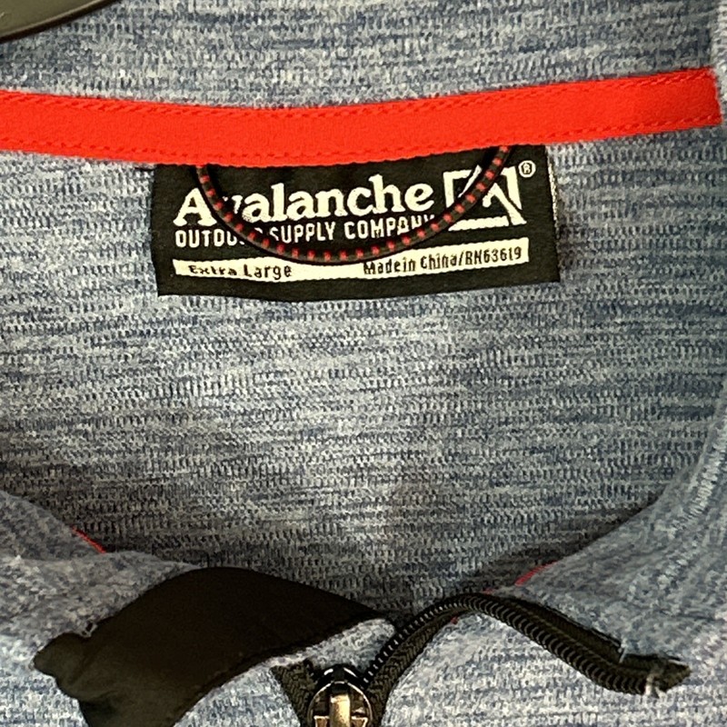 Avalanche Outdoor 1/4 Zip Pullover Mens Size Extra Large Blue Long Sleeve Hiking gallery