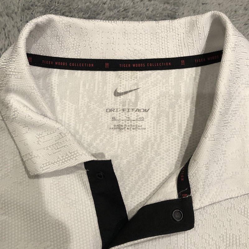 Nike Tiger Woods ADV First Win Anniversary Polo DH0711 100 Photon Dust White XL gallery
