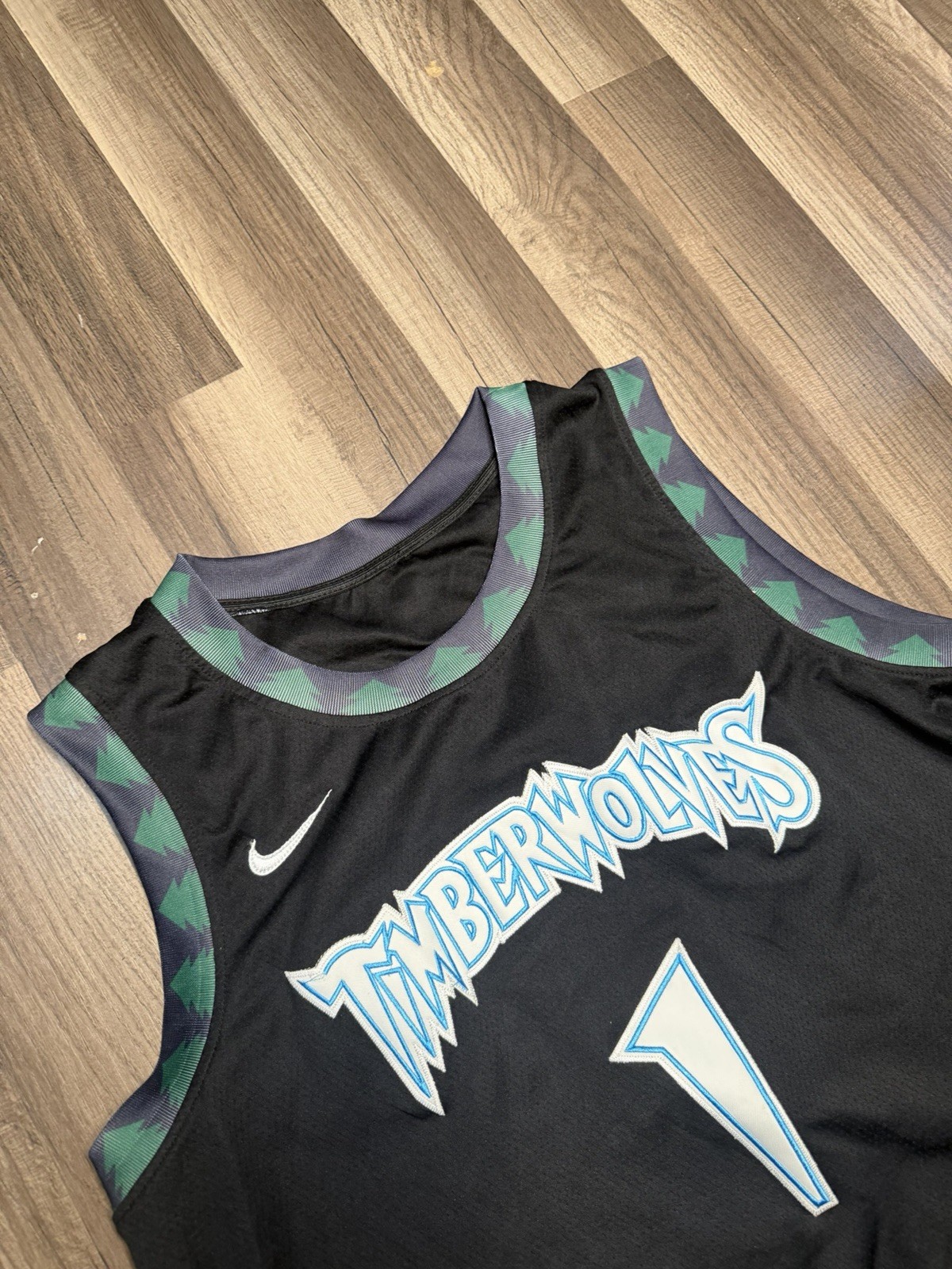 New Nike Anthony Edwards Minnesota Timberwolves Swingman Jersey NBA SIZE 50 gallery