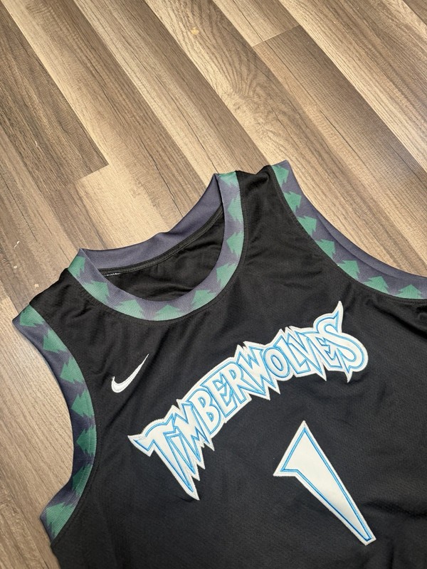 New Nike Anthony Edwards Minnesota Timberwolves Swingman Jersey NBA SIZE 50 gallery