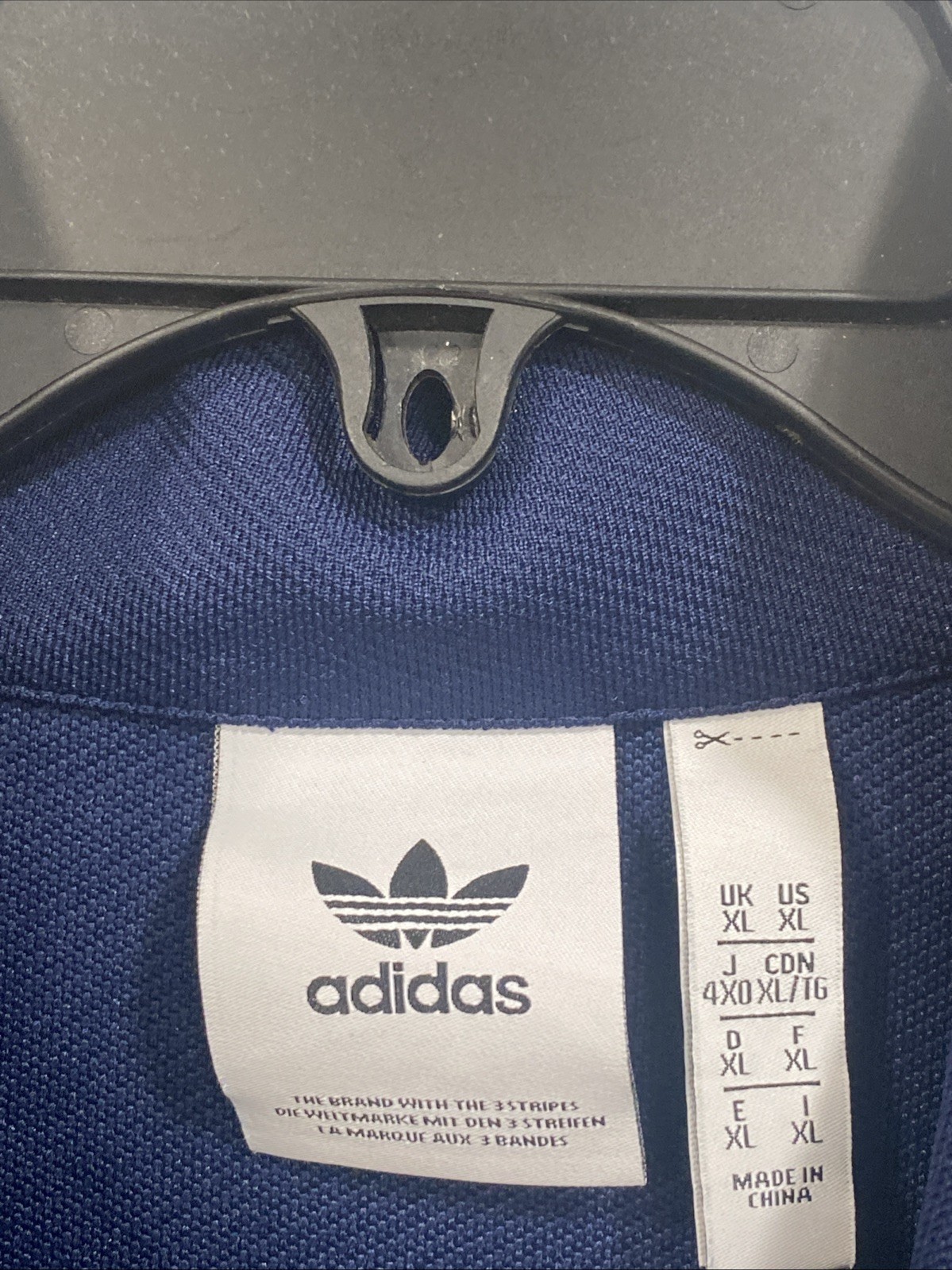 Adidas Blue Men’s Originals Samstag Track Top Jacket Size XL gallery