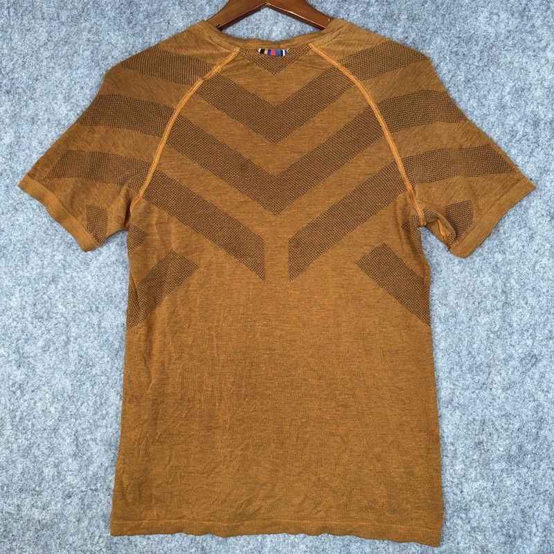 Odlo Shirt Mens M Brown Short Sleeve Base Layer Performance Running Cycling Mesh gallery