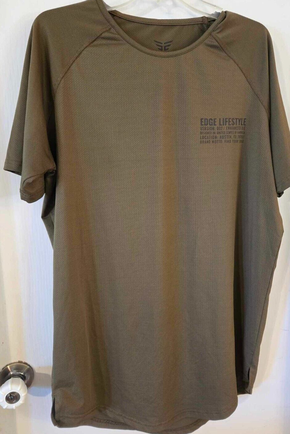 Edge Shirt Mens X Large Green Lifestyle Polyester Stretch Performance Train B400 gallery