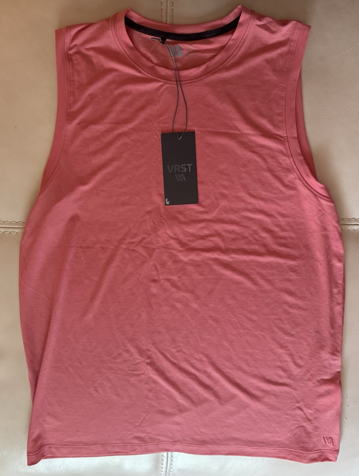 VRST Men's Icon Tank Top M Pink Moisture Wicking Stretch UV Anti-Odor gallery