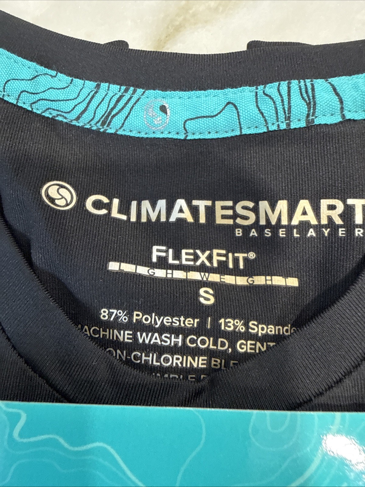 Black Lightweight Climatesmart FlexFit Performance Shirt Base Layer Size Small gallery