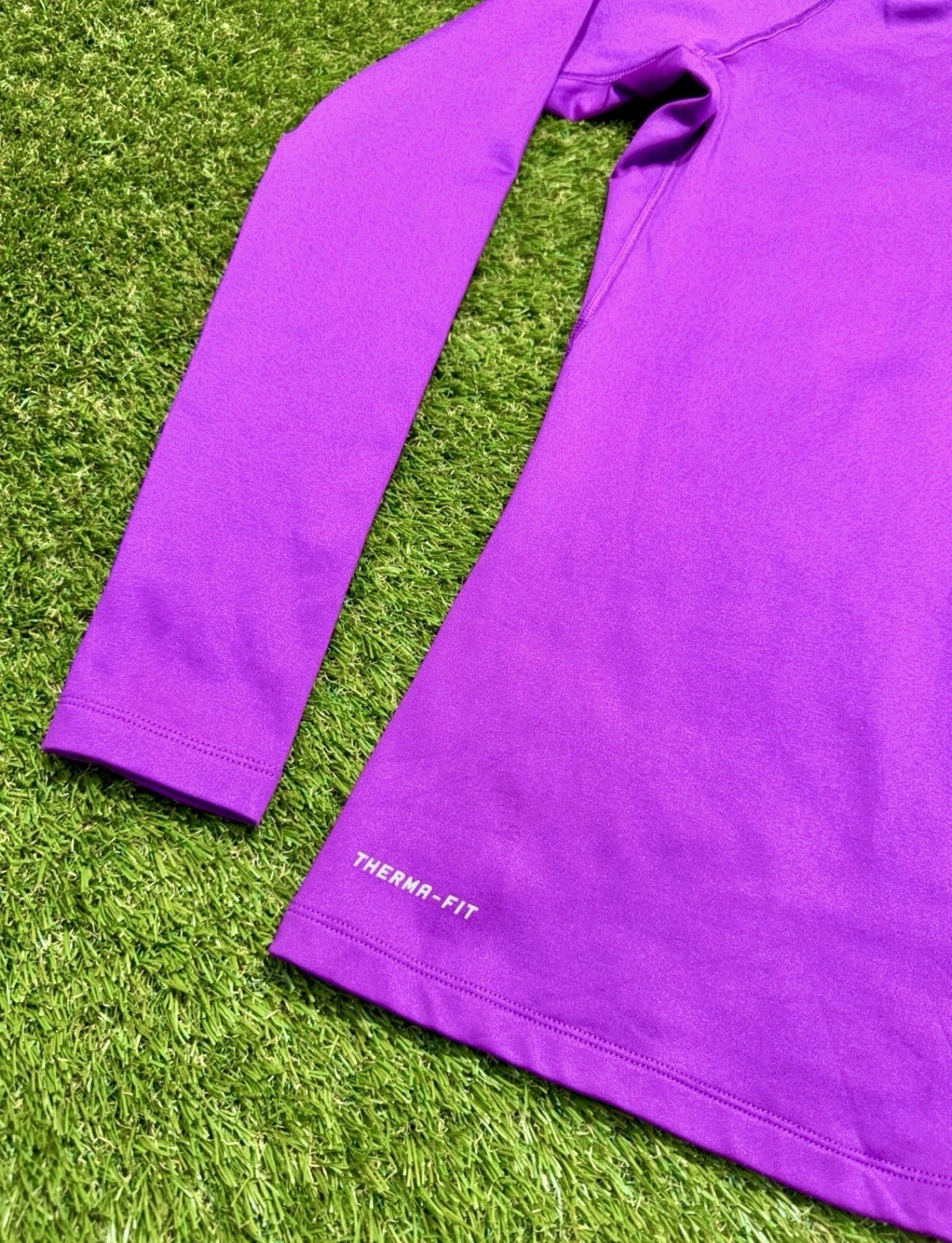 Nik Pro Combat Dri Fit Long Sleeve Compression Shirt Size Large Purple Athletic gallery