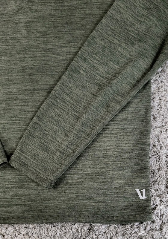 Vuori Ease Performance 1/4 Zip 2.0 Long Sleeve Stretch Green Pullover Size M gallery