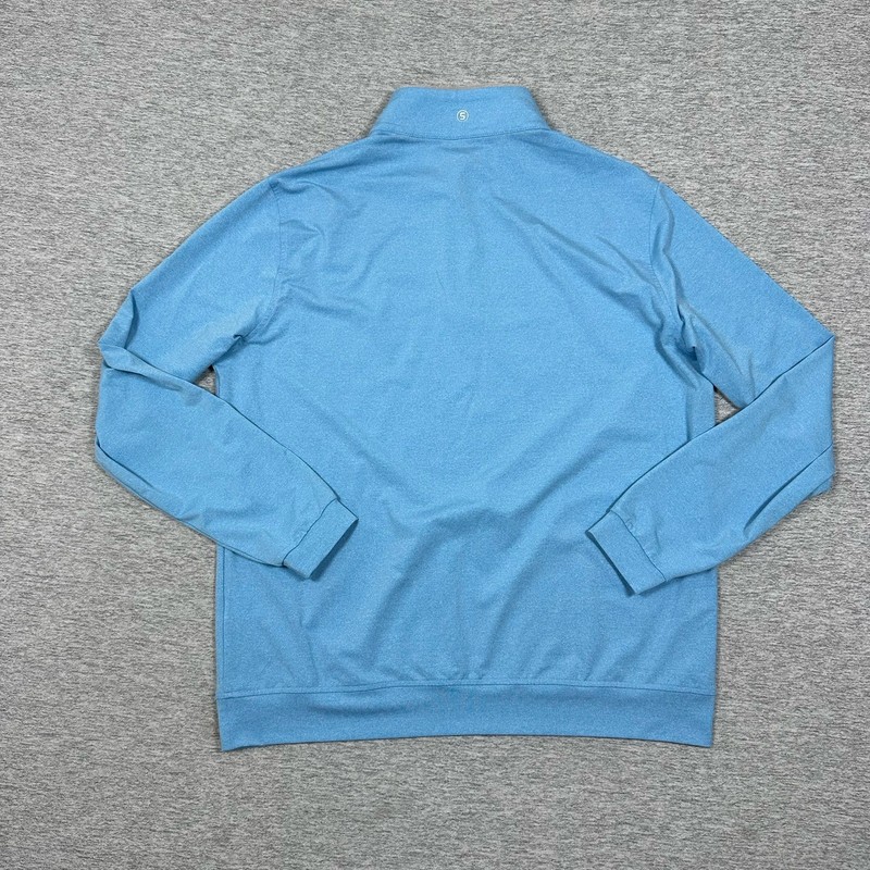 Stitch Golf Pullover Mens Large Blue Lightweight 1/4 Zip Stretch Arnold Palmer gallery