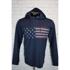 Puma Volition America Pullover Hoodie Men Medium USA American Flag Patriotic