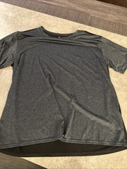 Real essentials Athletic Shirt Two Toned Gray And Black Size 2XL