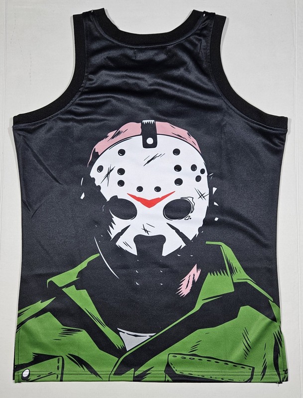 Headgear Classics Jason Voorhees Friday The 13th Basketball Jersey Medium NWT gallery