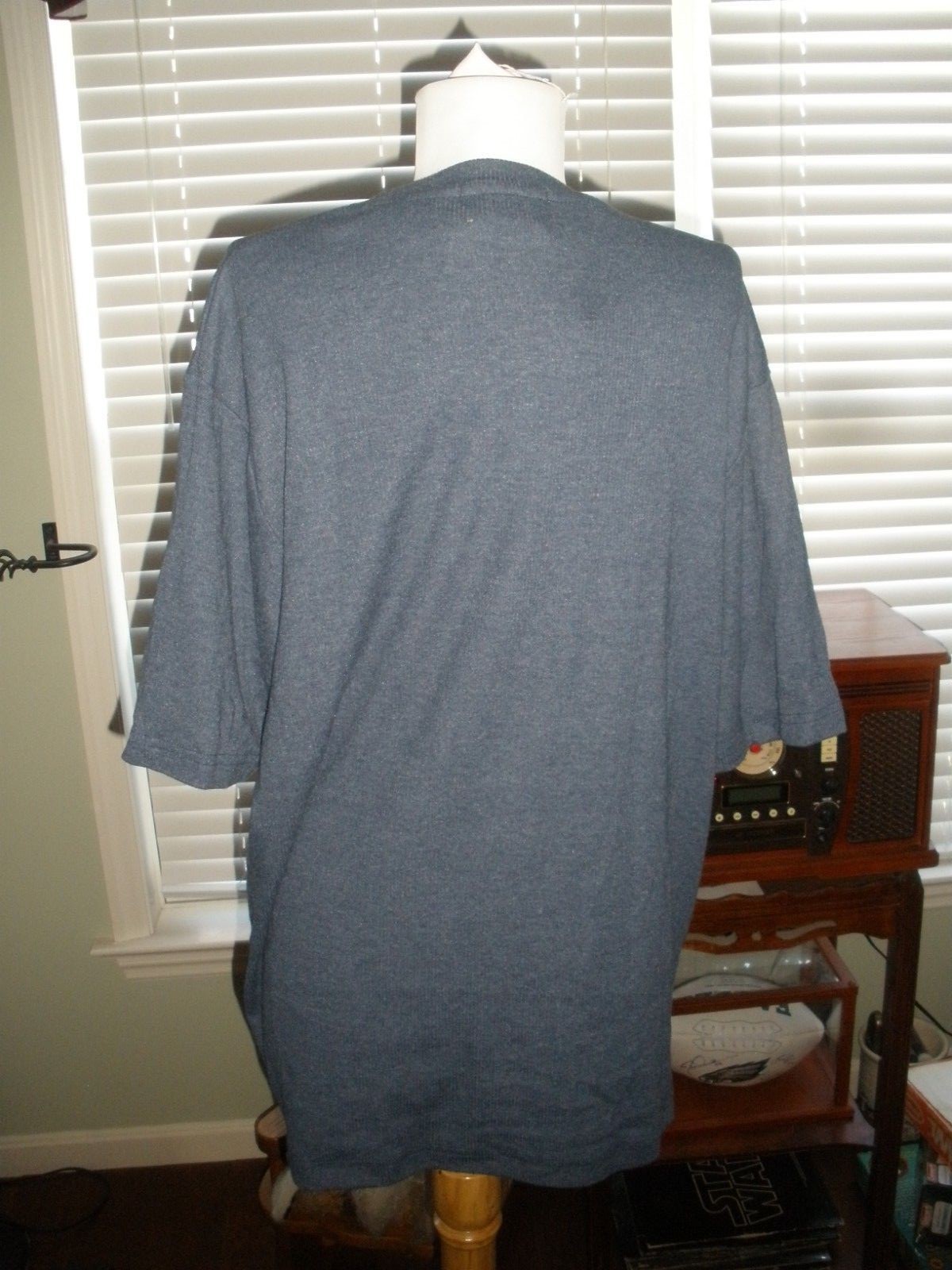 NEW Men's Claiborne Navy Short Sleeve Top Large (19) gallery