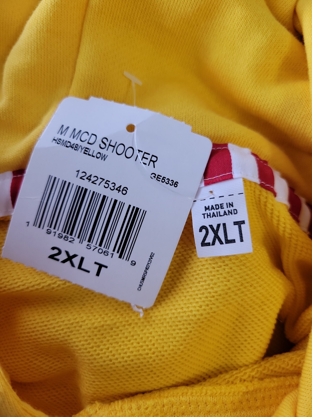 Adidas Basketball Yellow McDonalds Comfy BASKETBALL Shooter Hoodie GE5336 2XLT gallery