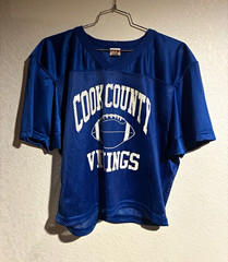 A4 Men’s Mesh Football Practice Jersey Blue/White Polyester size medium