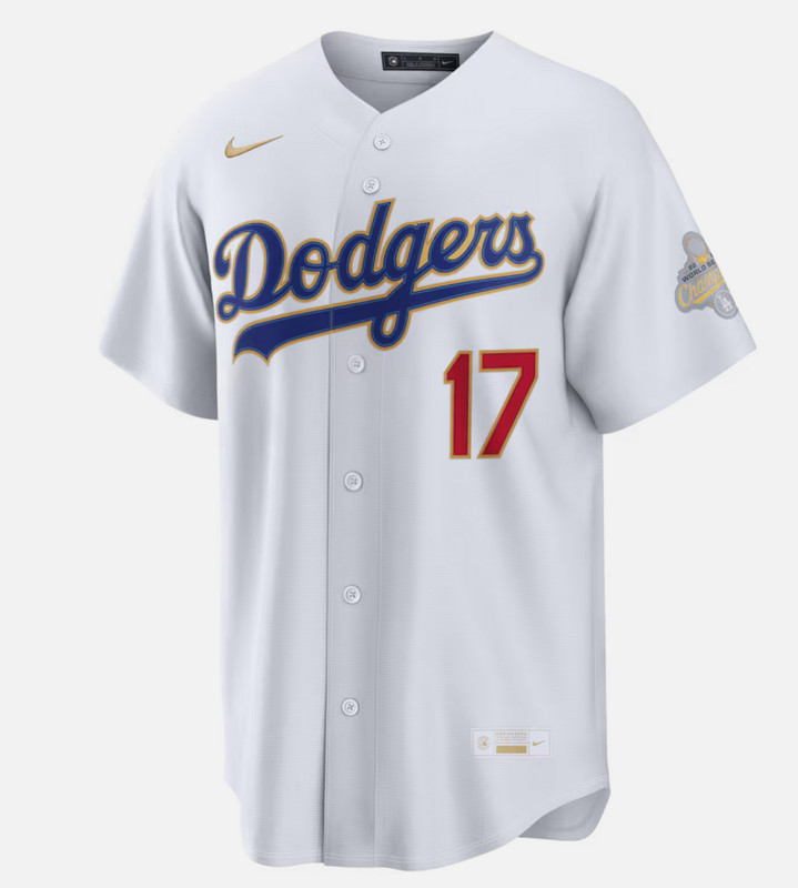 2026 GOLD COLLECTION DODGERS NIKE SHOHEI OHTANI KANJI STADIUM JERSEY SZ MEDIUM gallery