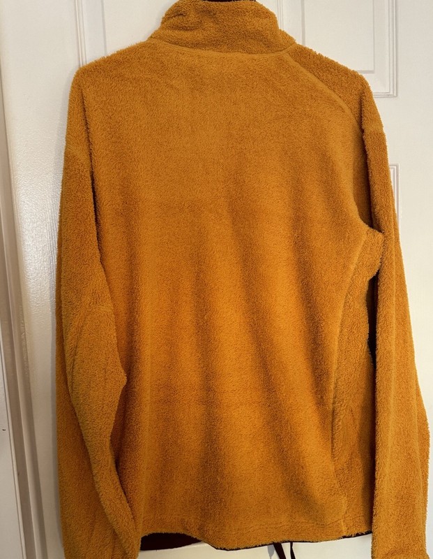 adidas Men’s Large Terrex XPloric High Pile Snap Fleece Pullover Yellow IB1138 gallery