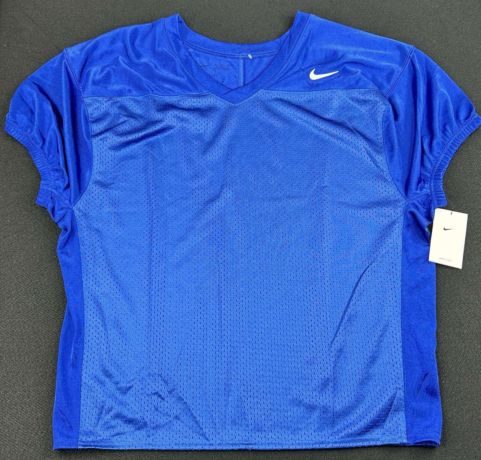 Nike Football Practice Jersey Blank Blue XL Dri-Fit New NWT Customizable Name gallery