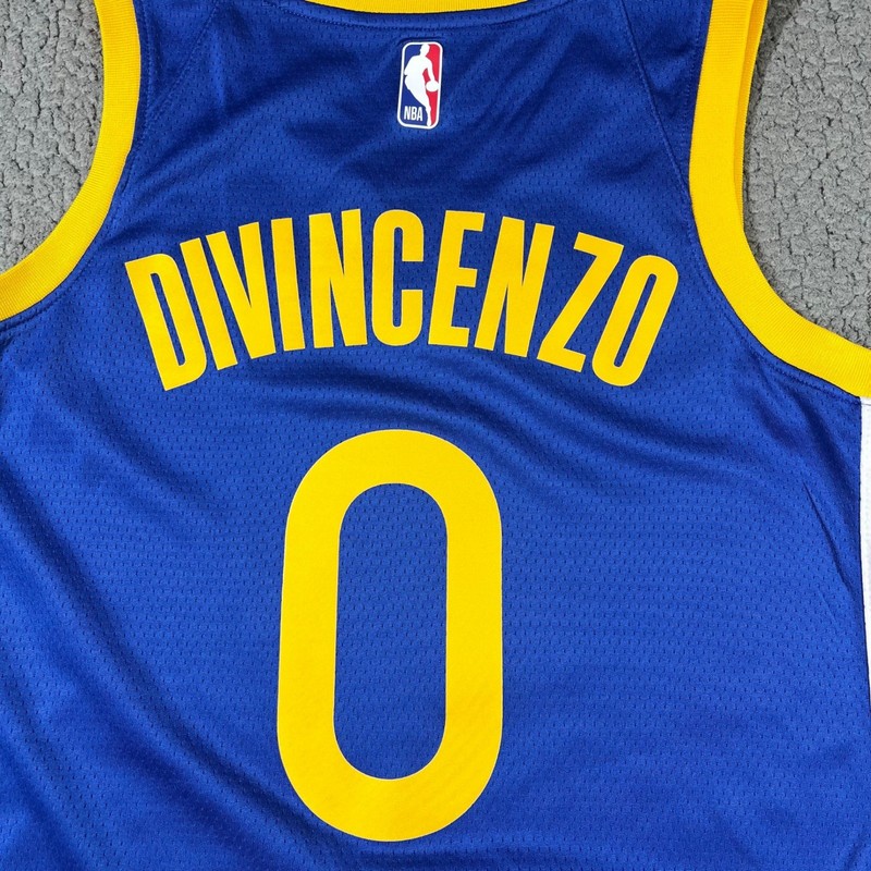 Nike Golden State Warriors DiVincenzo 0 Jersey Blue Swingman DN2136-495 Mens S gallery