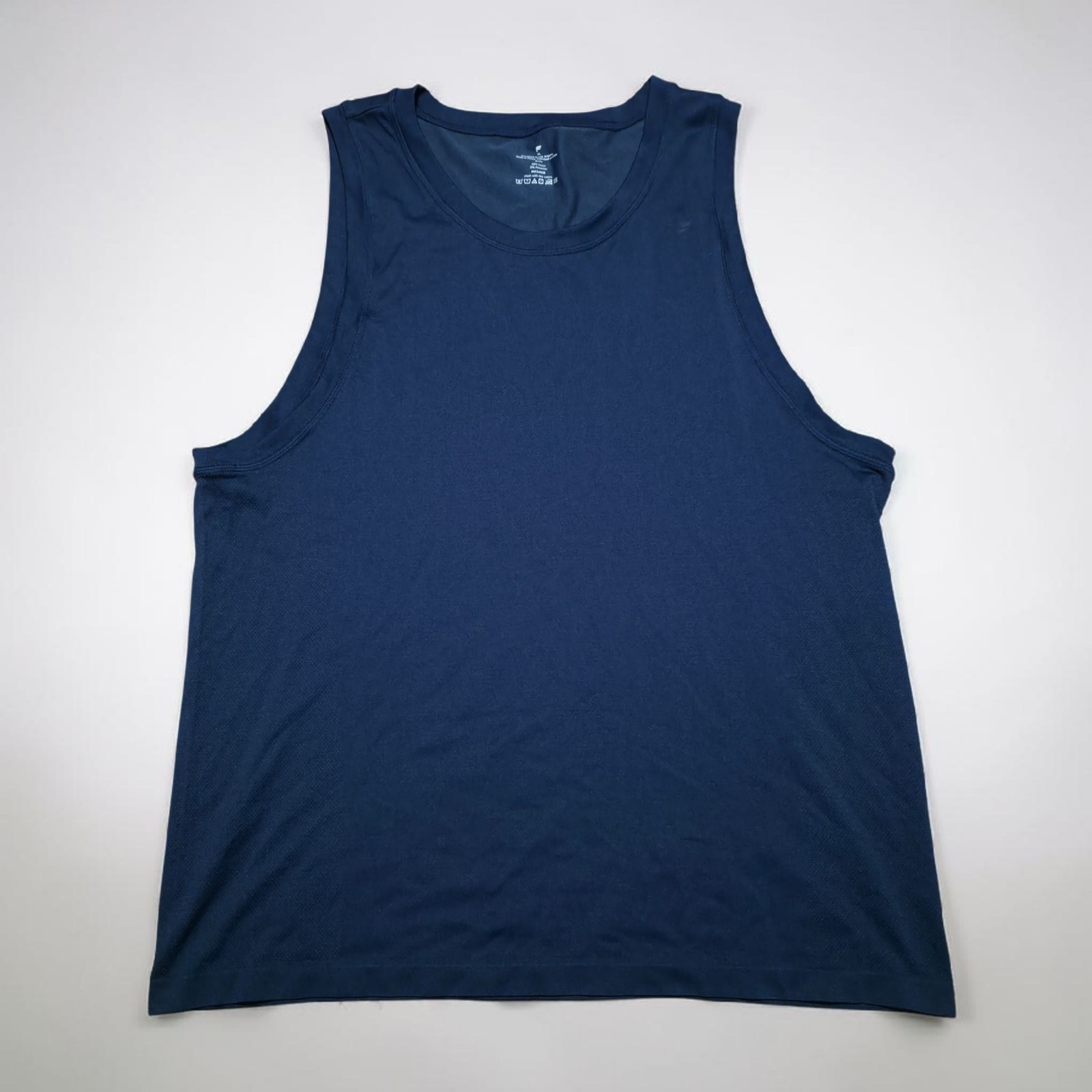 Men's XL Fabletics Navy Blue Nylon Blend Sports Athletic Tank Top gallery