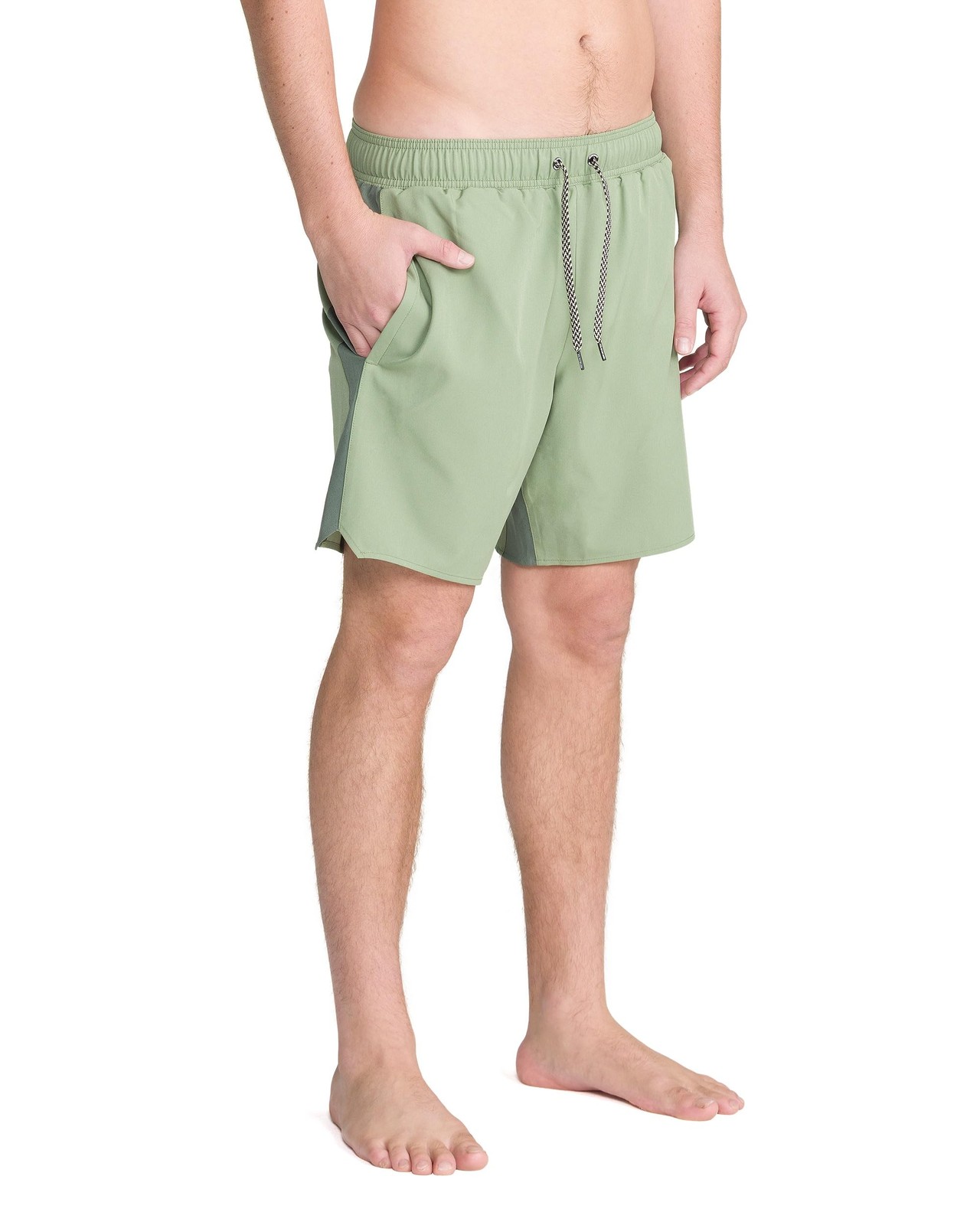 Men's Hybrid Shorts – Compression Liner, Elastic Waist Volley Board Shorts, U... gallery