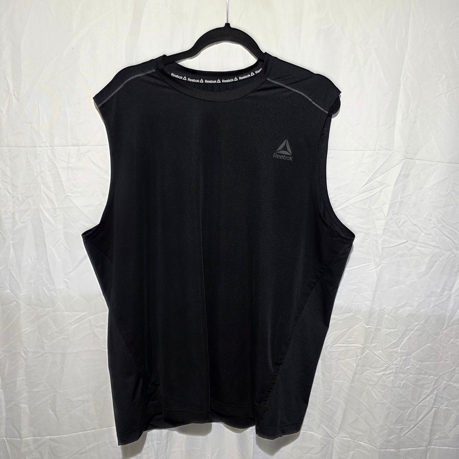Reebok Mens Speedwick Sleeveless Training Shirt Black Gym Tank XL RN117927 gallery