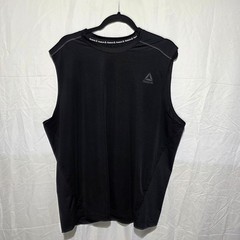 Reebok Mens Speedwick Sleeveless Training Shirt Black Gym Tank XL RN117927