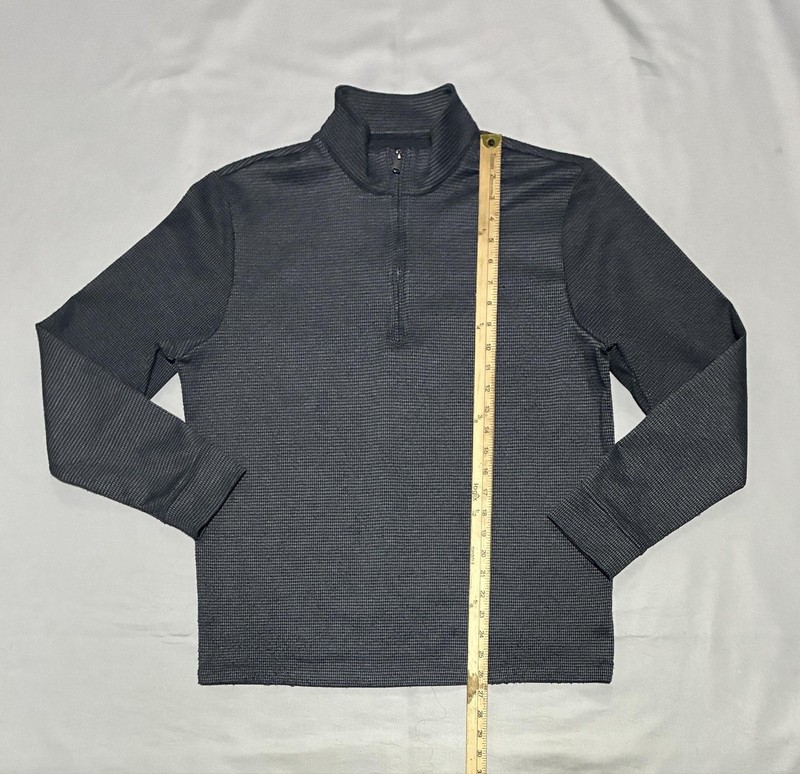 Vineyard Vines Pullover Mens Medium Gray Houndstooth 1/4 Zip Performance gallery