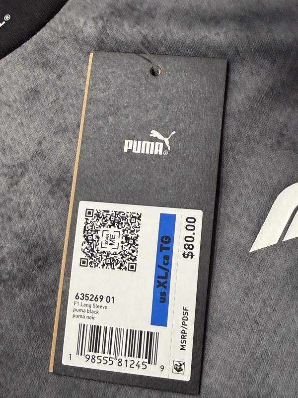 Puma F1 Long Sleeve Jersey Mint Melt 635269-06 Mens XL NWT gallery