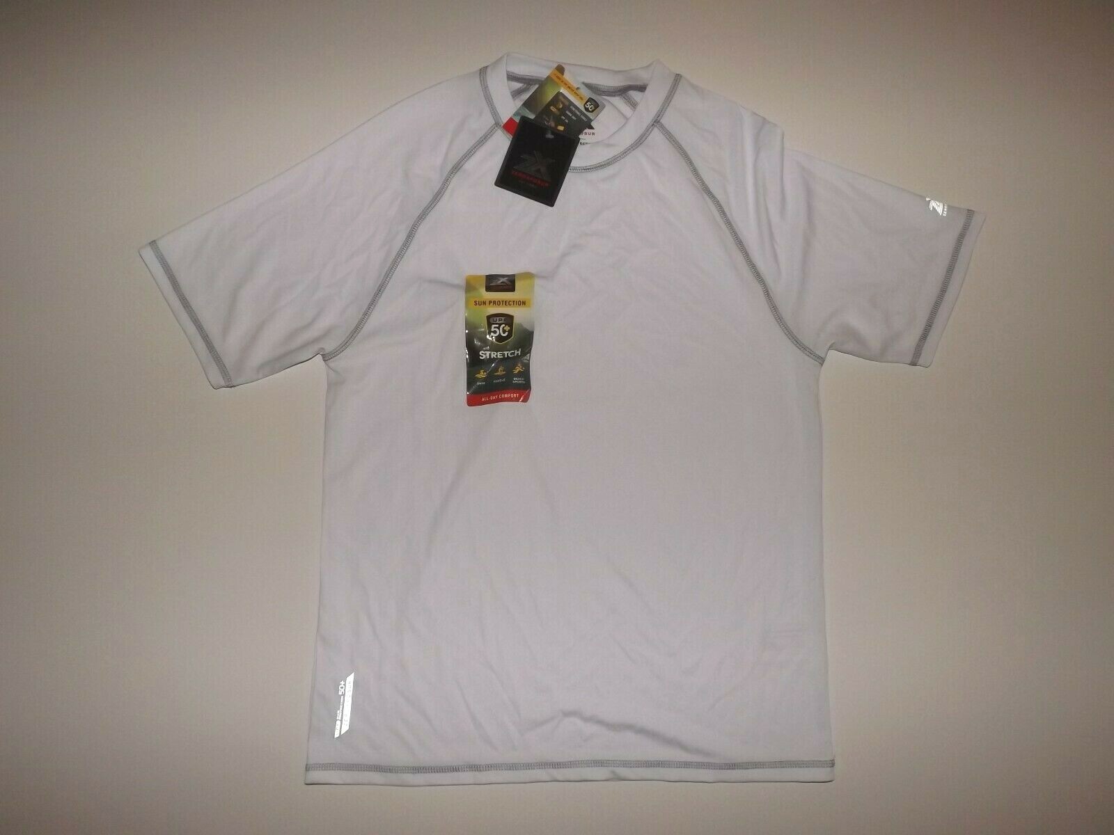 ZeroXposur White Sun Protection Shirt S Small Mens NWT All-Day Comfort Active gallery
