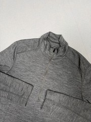 Icebreaker Pullover Mens S Gray Merino 200 1/4 Zip Wool Long Sleeve Base Layer