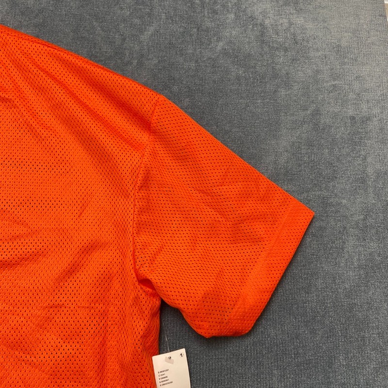 Urban Outfitters Football Jersey Mens XL Orange Short Sleeve Outdoor Mesh V Neck gallery