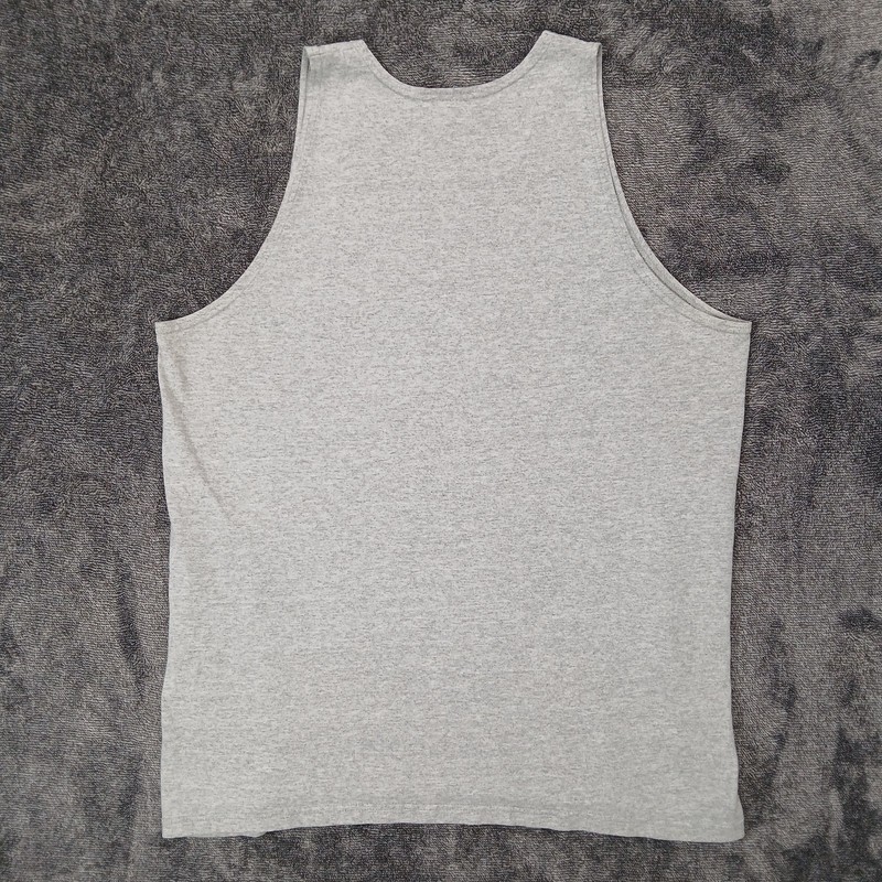 Vtg Y2K Nike Shirt Mens Medium Gray Made USA Athletic Tank Top Swoosh Logo gallery
