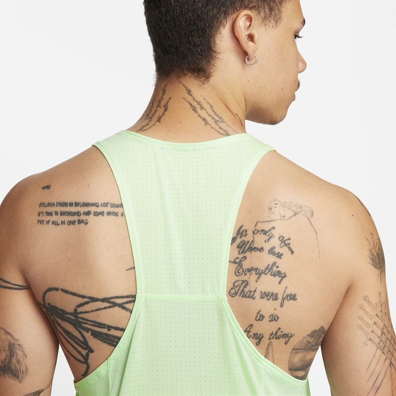 Nike Men's Fast Dri-FIT Vest Tank Top Summit Vapor Green Size Large FN4229-376 gallery