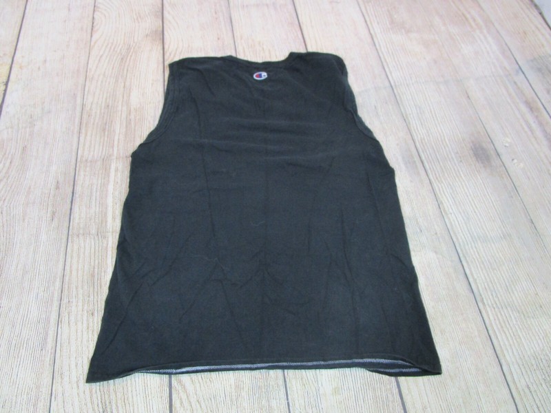 NICE Champion Authentic Black Silver C Logo Tank Top T-Shirt Men's Medium gallery