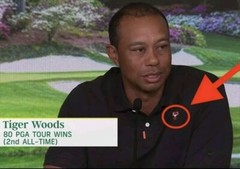 Nike Tiger Woods 2019 Augusta Masters Frank Polo Golf Shirt PGA Tour MEDIUM