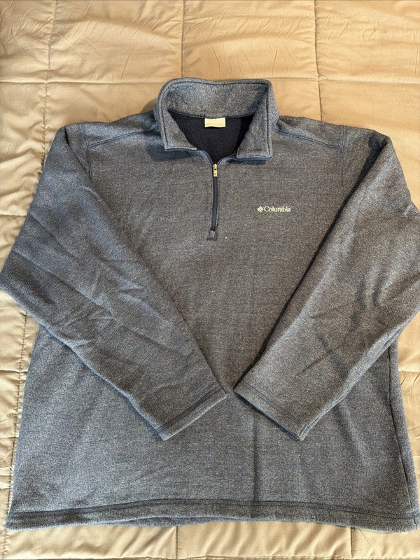 Men's Columbia Outerwear Lot XL Extra Large; Like-New Full Zip, 1/4 Zip & Hoodie gallery